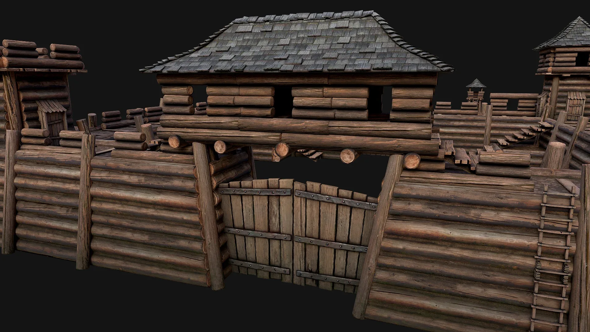 Medieval Wooden Fort Castle Constructor