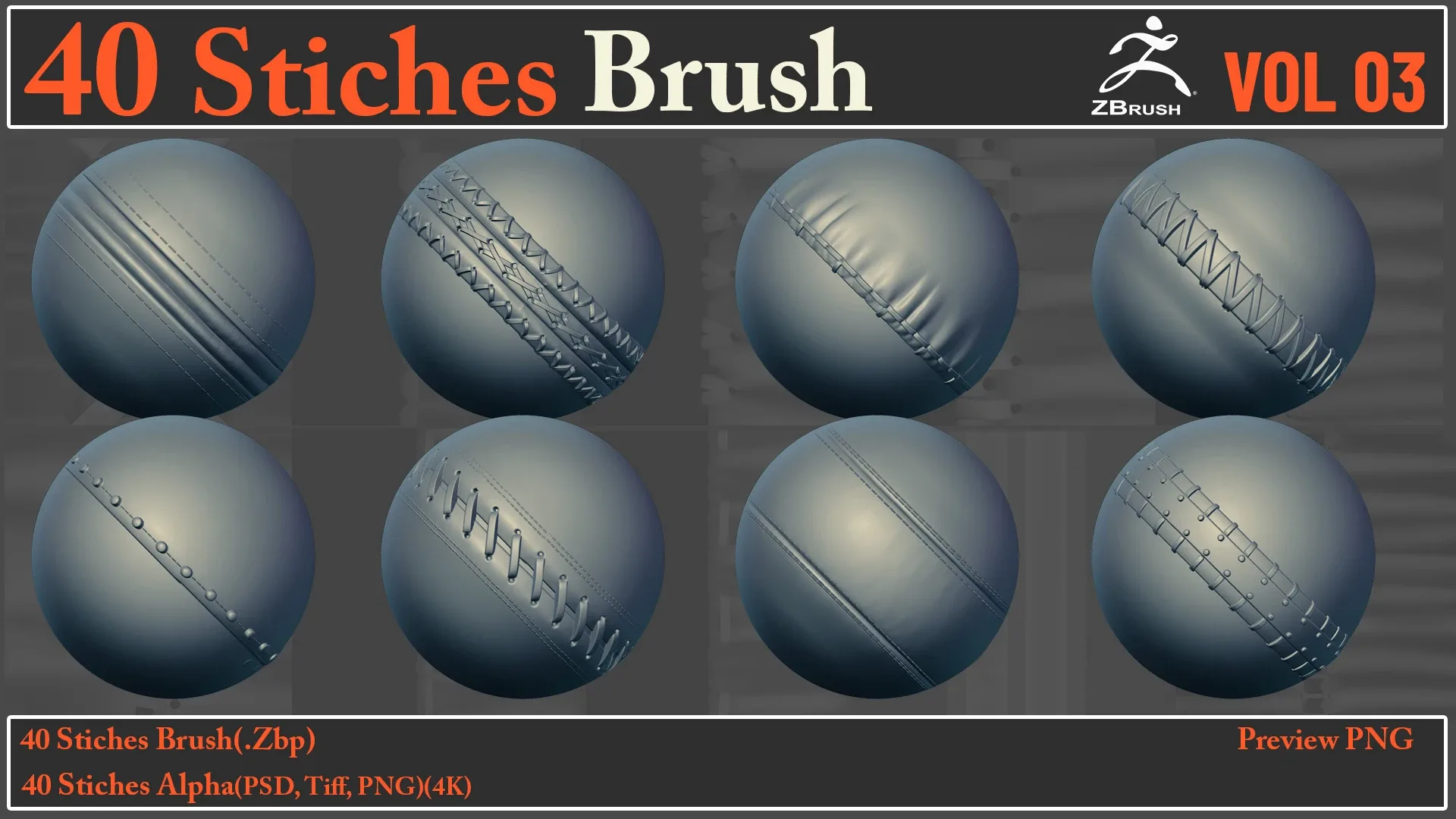 40 Stiches Brush/Alpha VOL03