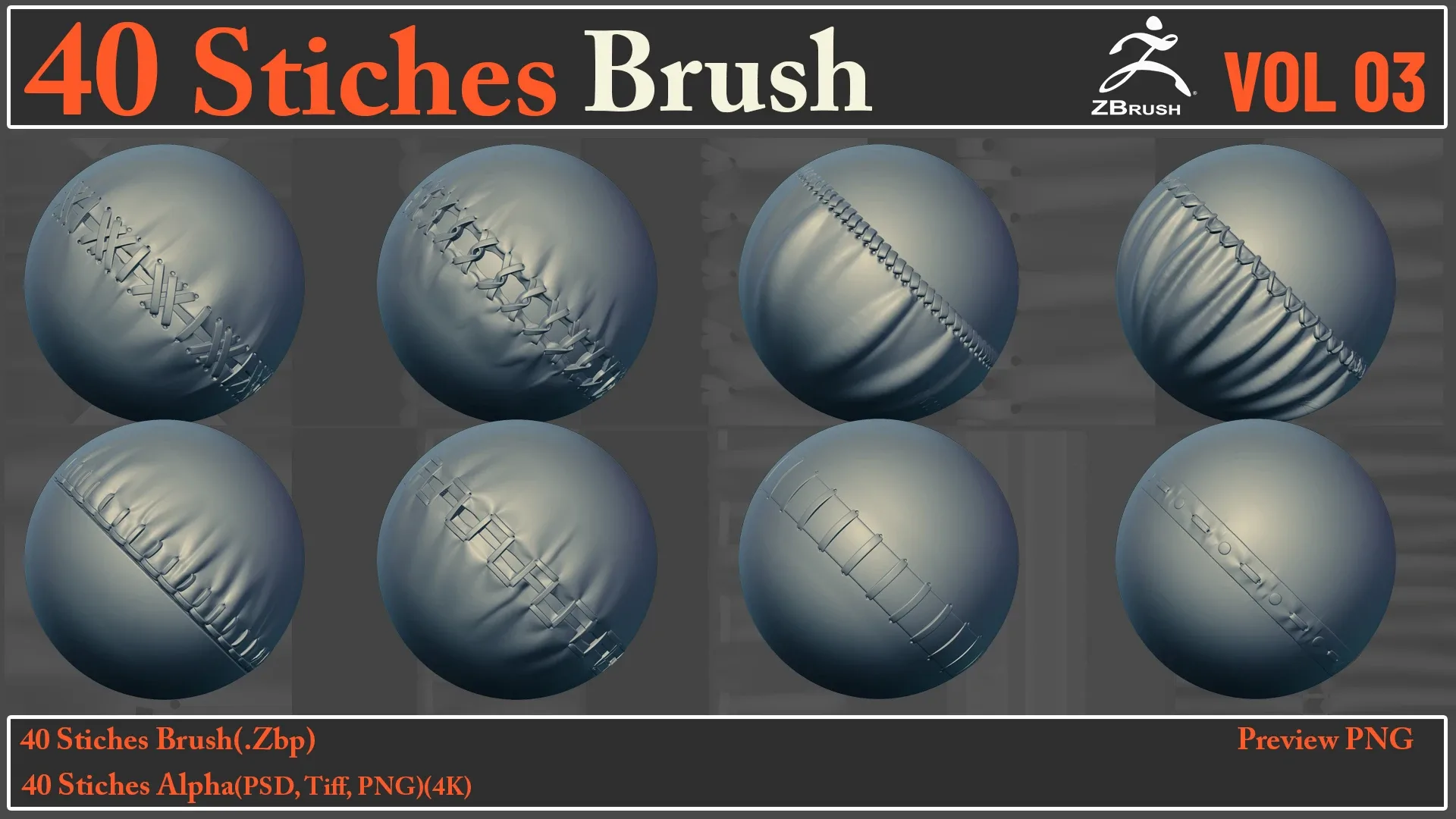 40 Stiches Brush/Alpha VOL03