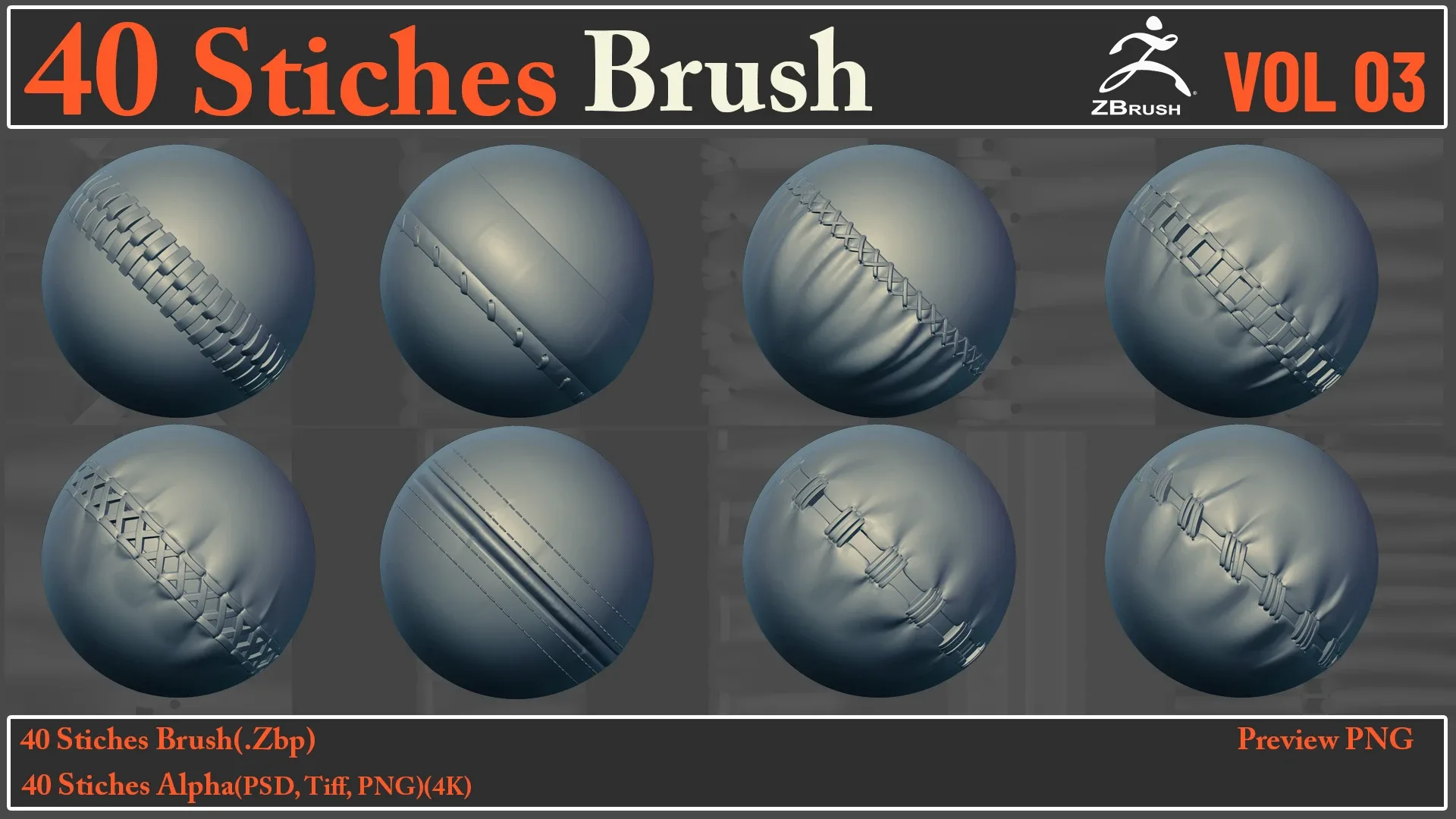 40 Stiches Brush/Alpha VOL03