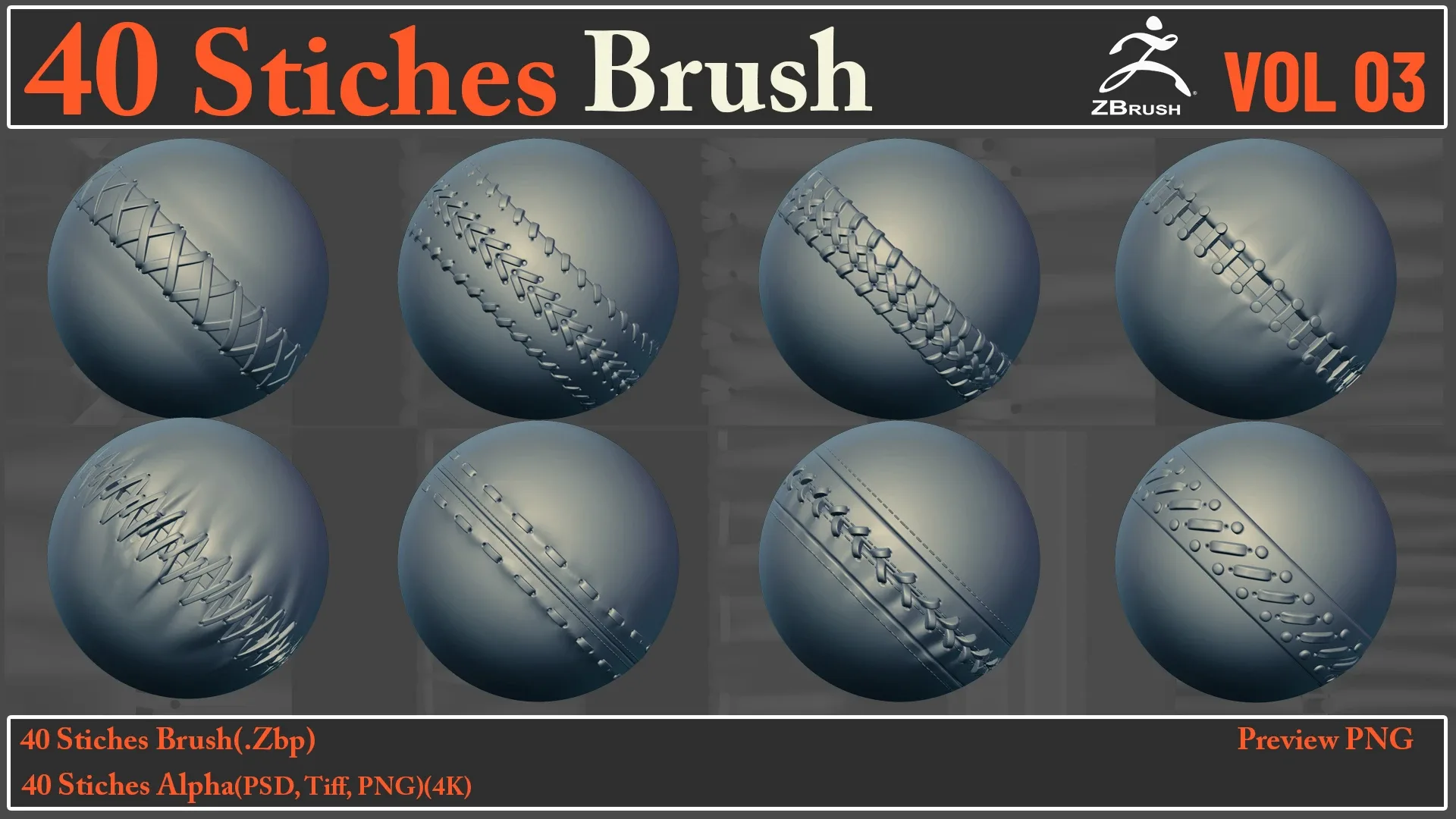 40 Stiches Brush/Alpha VOL03