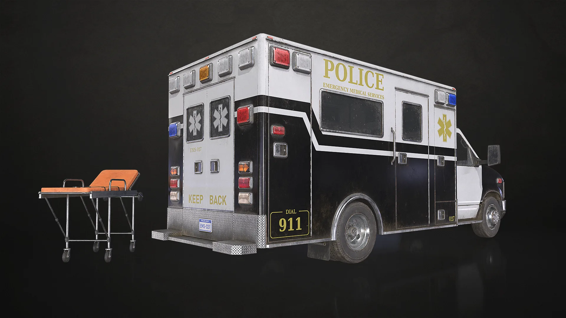 Ambulance Type 5 - Low Poly