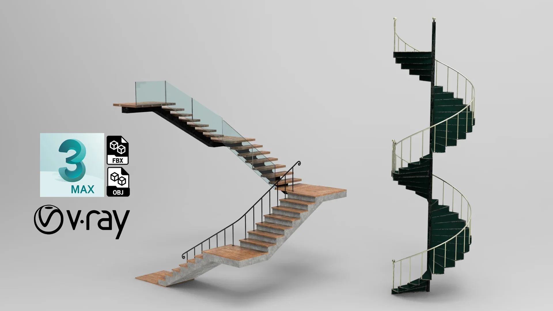 3 staircase models