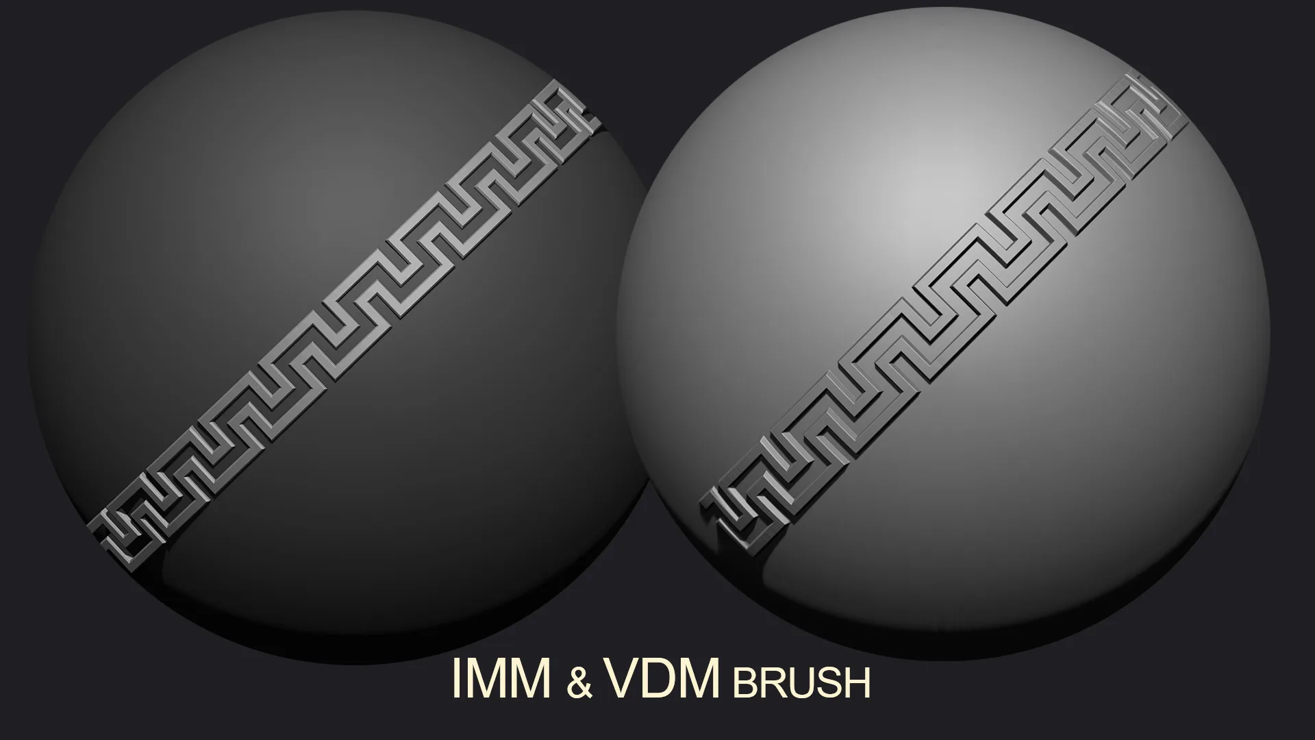 75 Greek Border Brushes for ZBrush, 4K Alphas and 3D Models