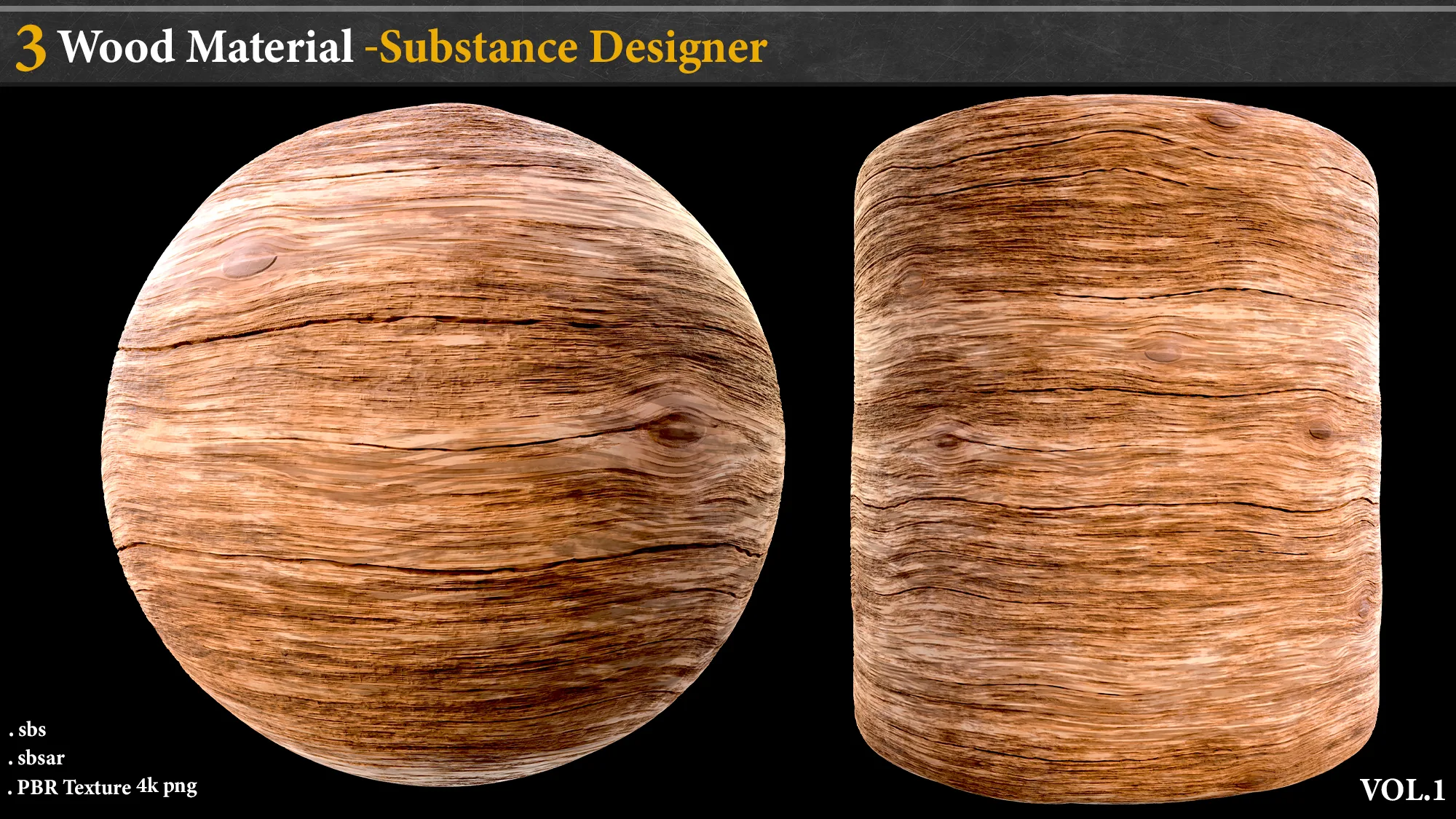3 Wood Material_Substance Designer_vol.1