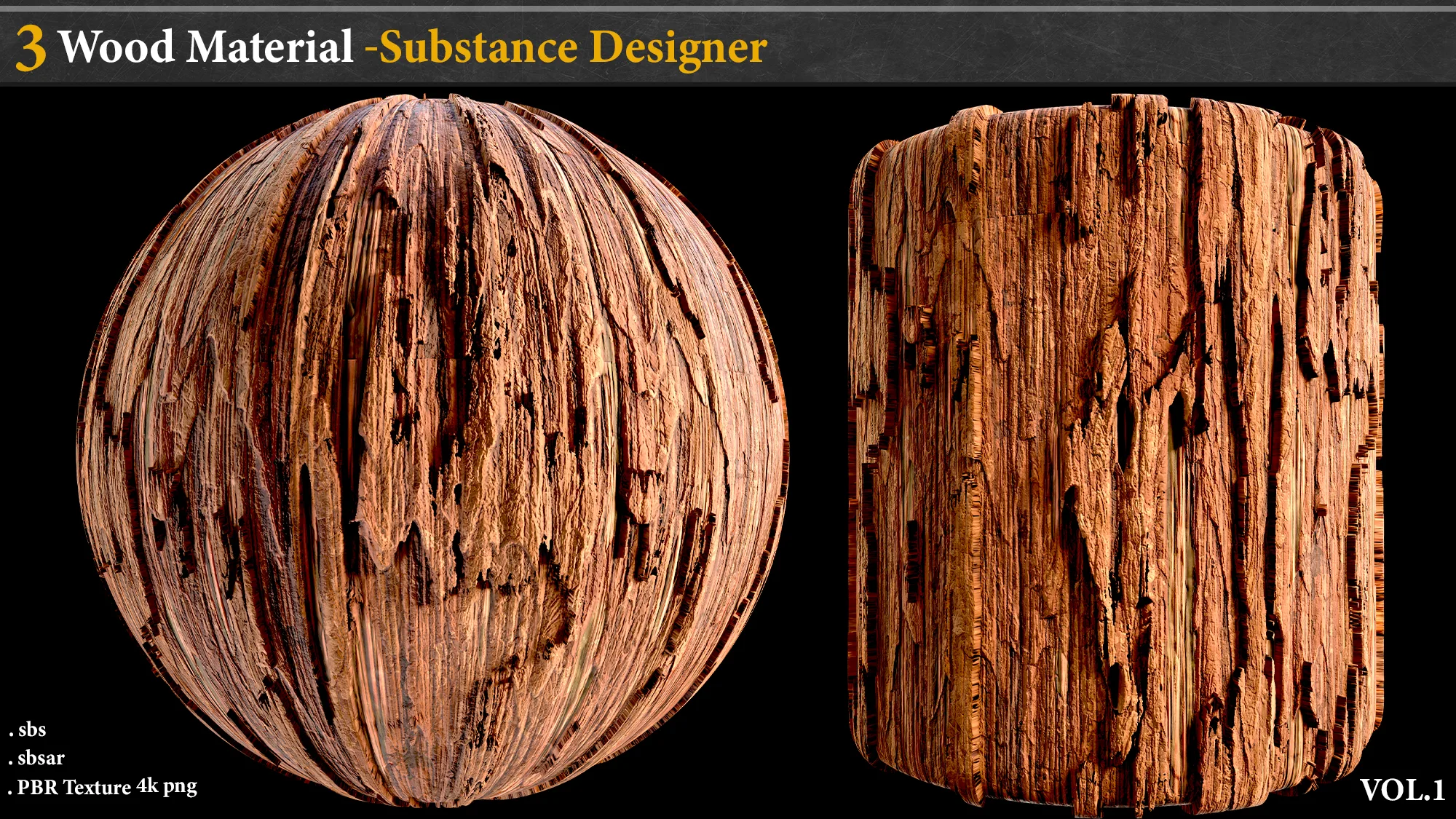 3 Wood Material_Substance Designer_vol.1