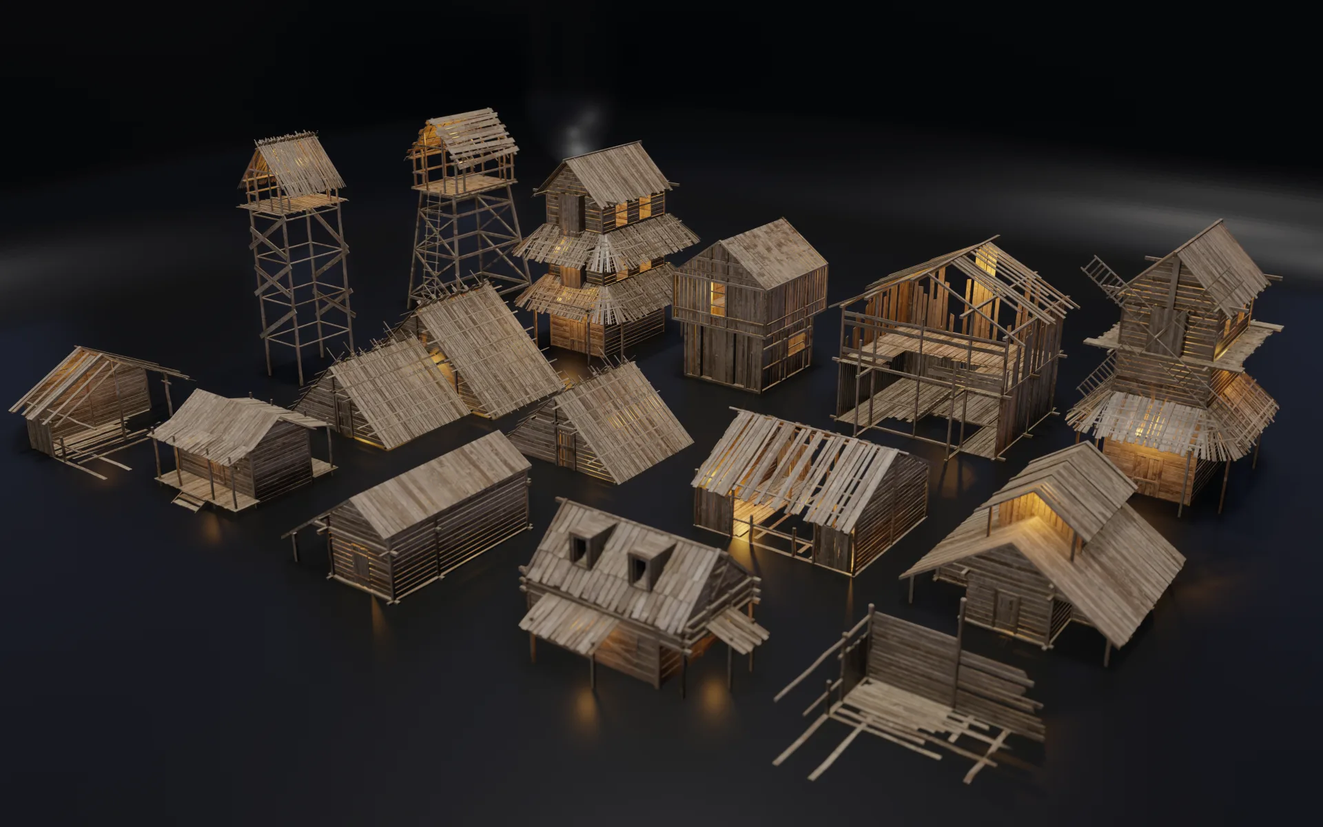 100+medieval house & asset pack vol 01