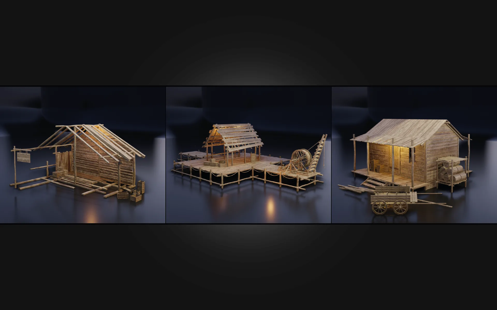 100+medieval house & asset pack vol 01