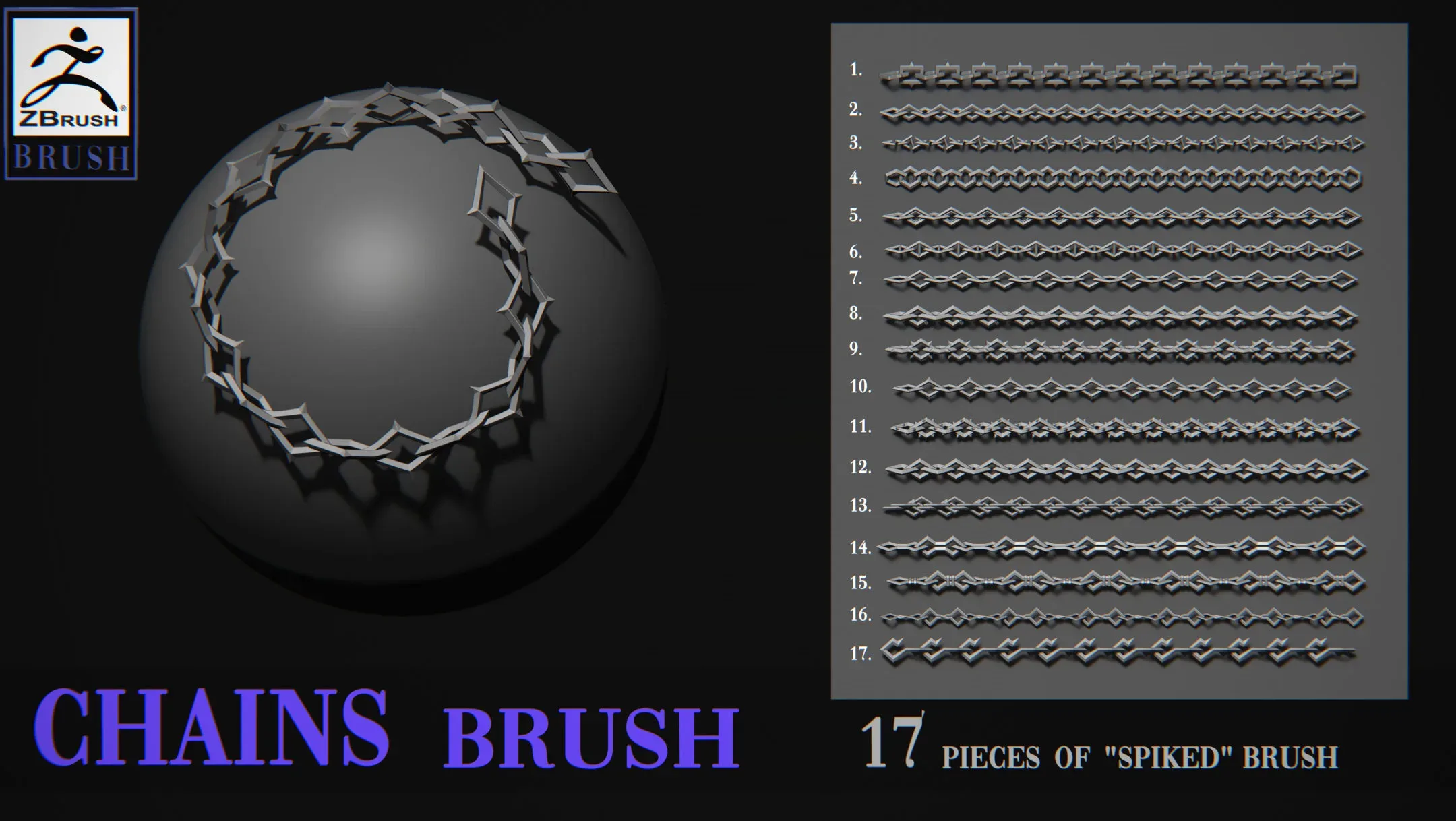 Chains brush