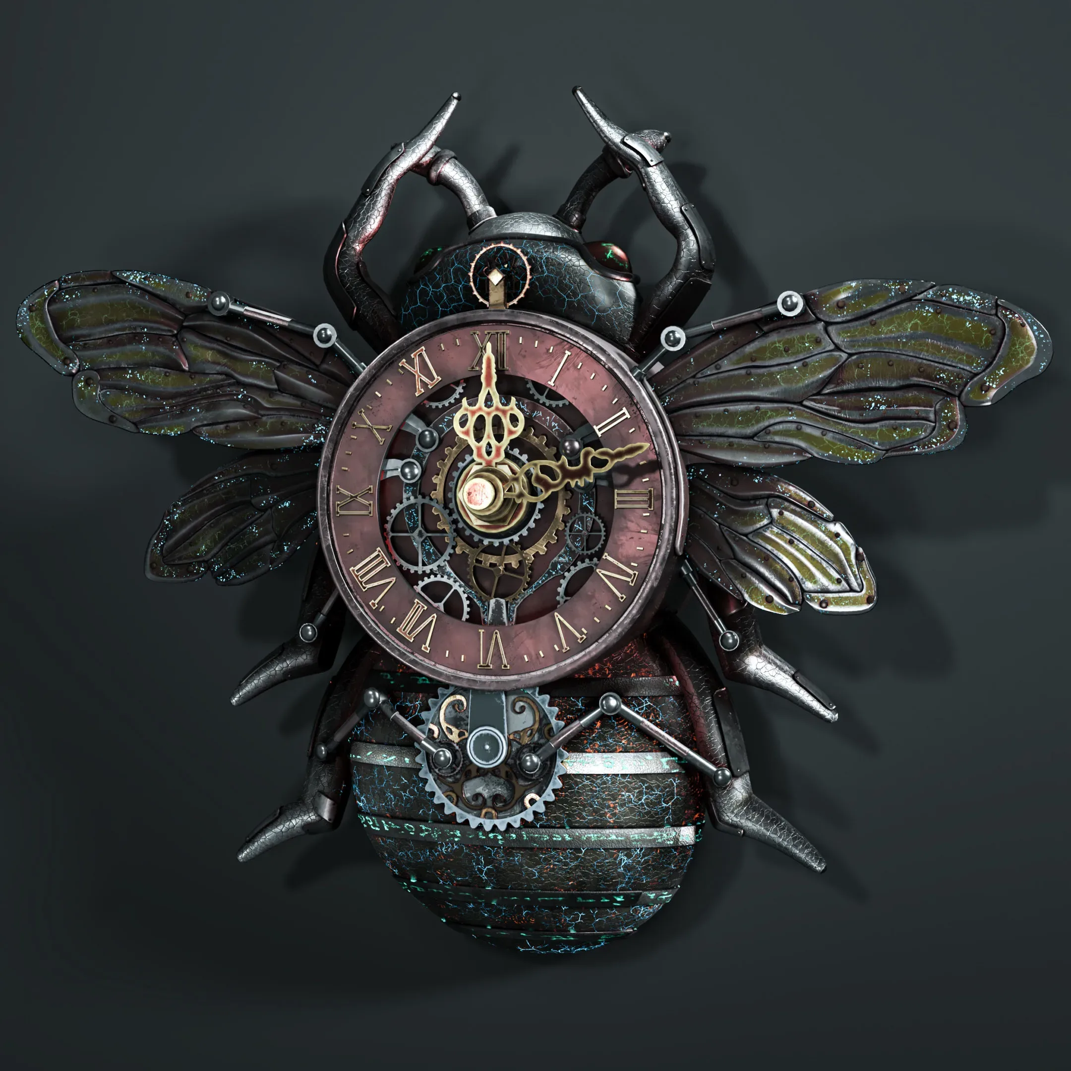 steampunk wallclocks