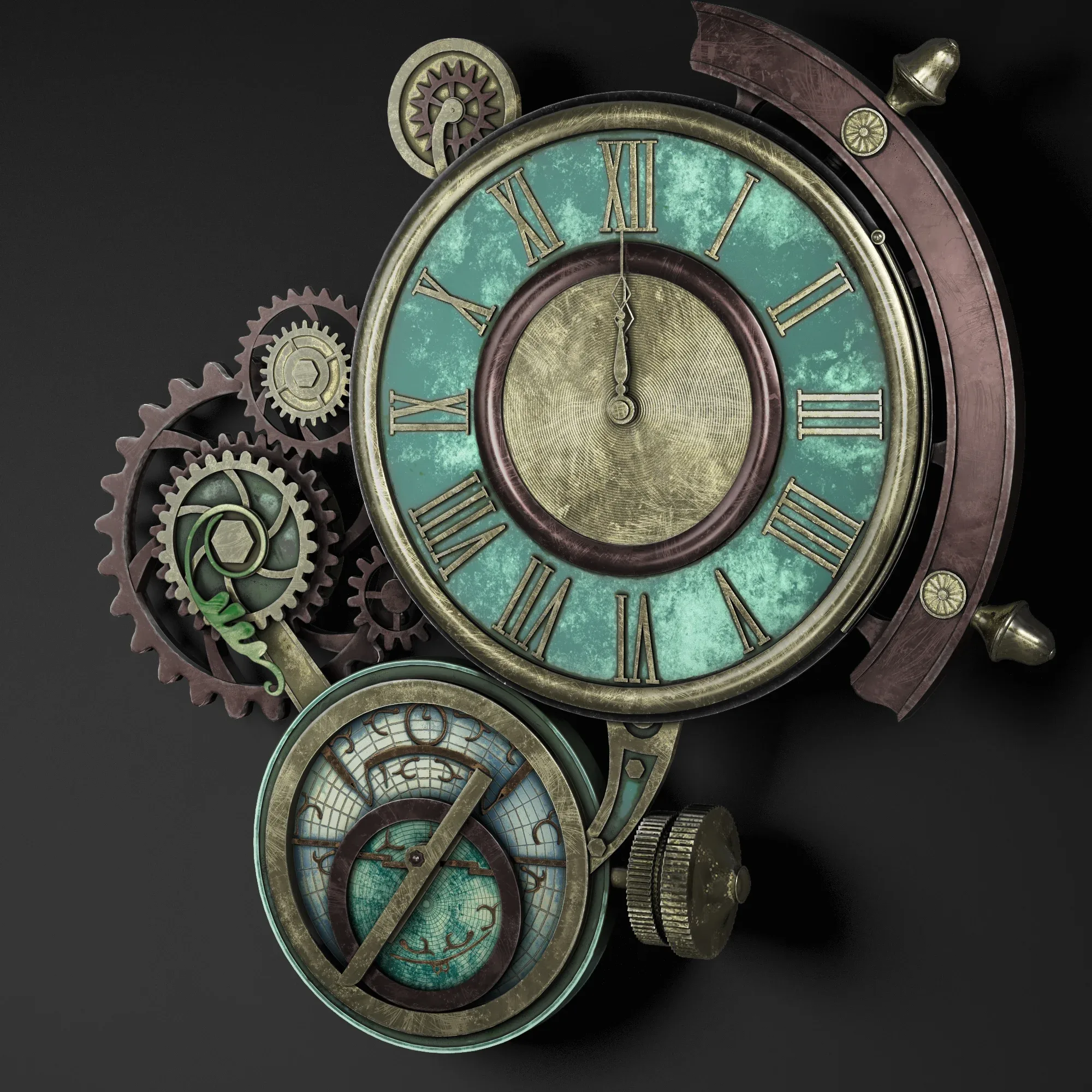 steampunk wallclocks
