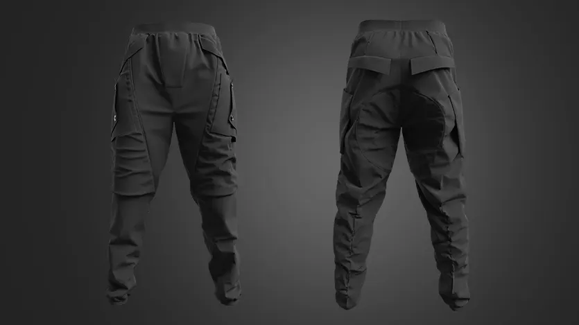 Male Cargo Pants | Marvelous Designer | CLO3D project