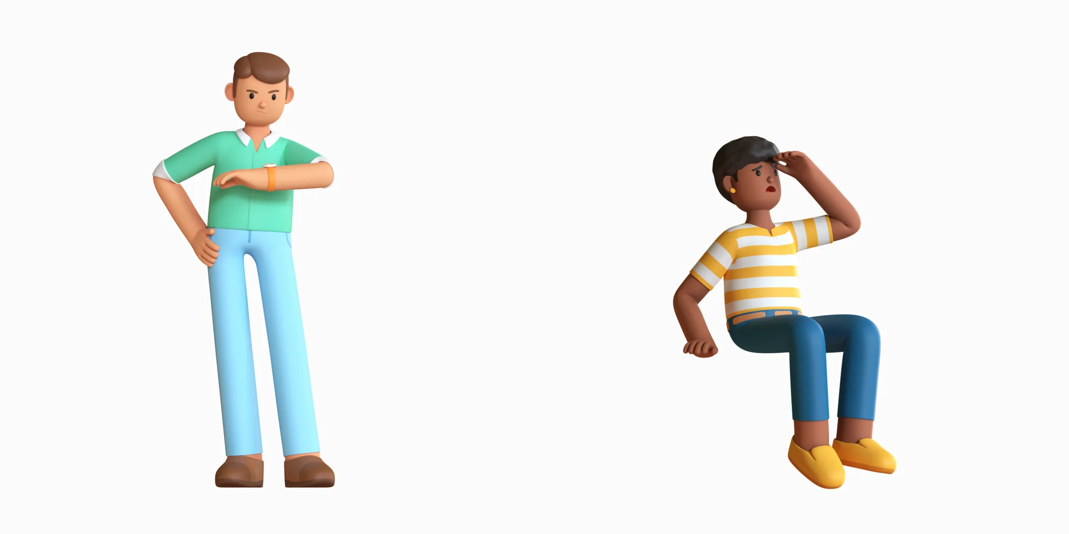 22 CASUAL CHARACTERS RIGGED ANIMATED PACK