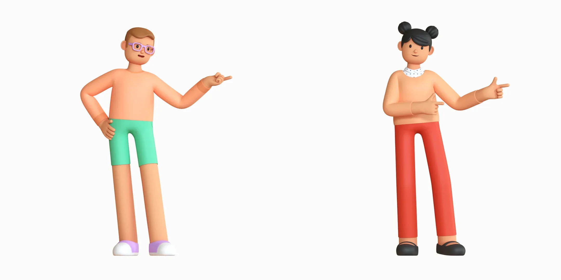 22 CASUAL CHARACTERS RIGGED ANIMATED PACK