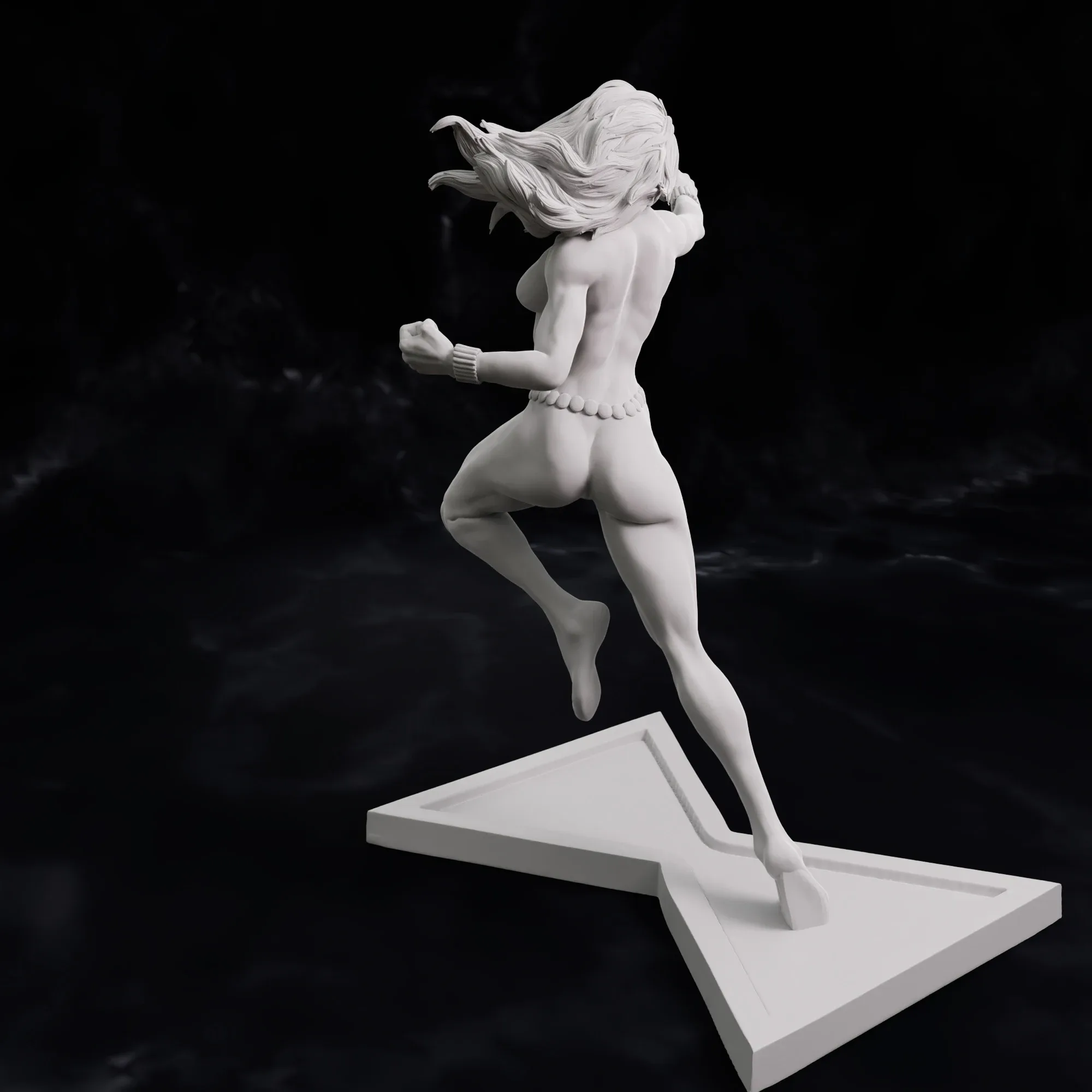 Black Widow 1970 comics statue Ready to print 75mm scale 3D 3D print model