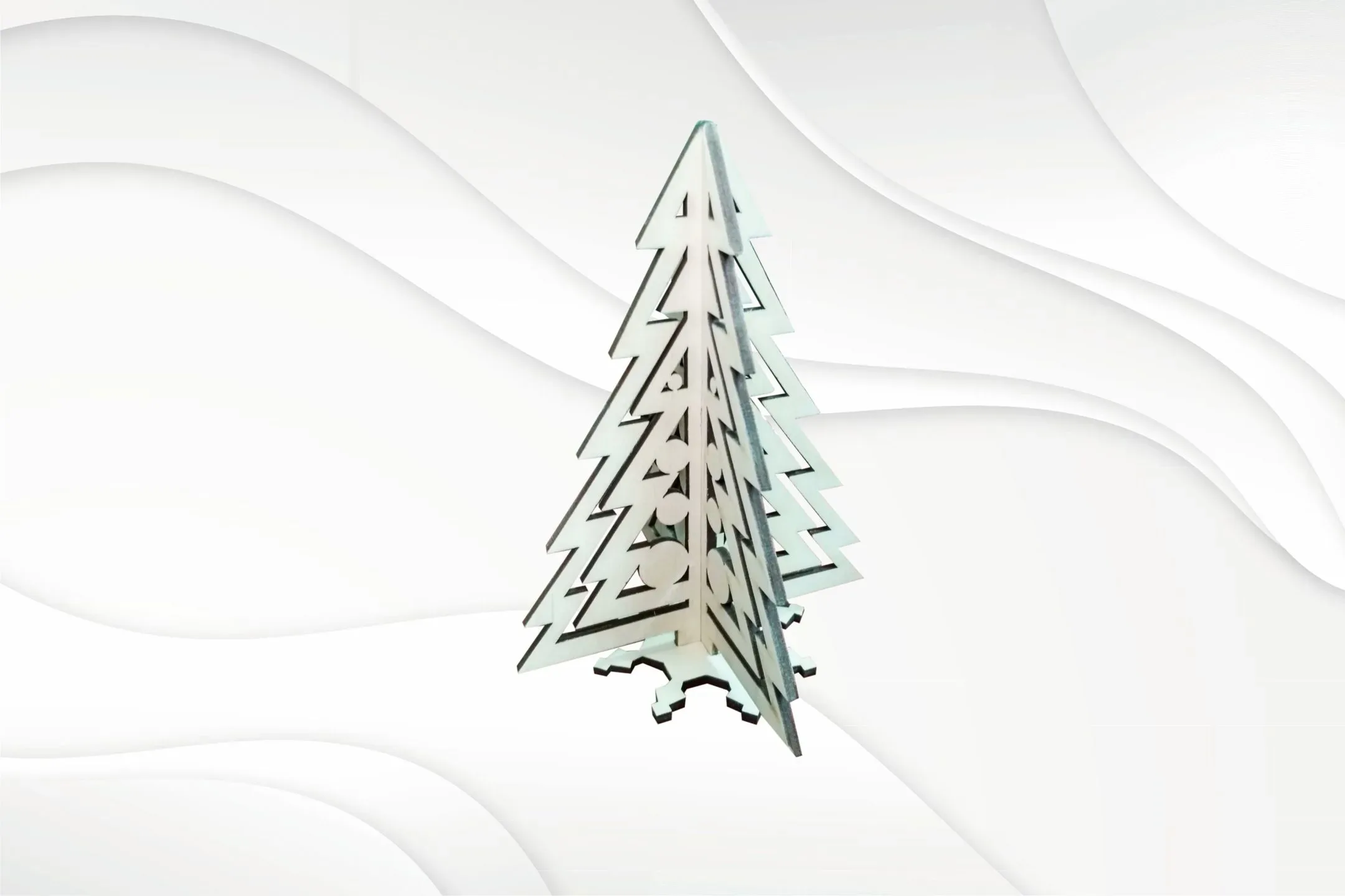 Gift Christmas tree, ready laser cut design. Cutting files.