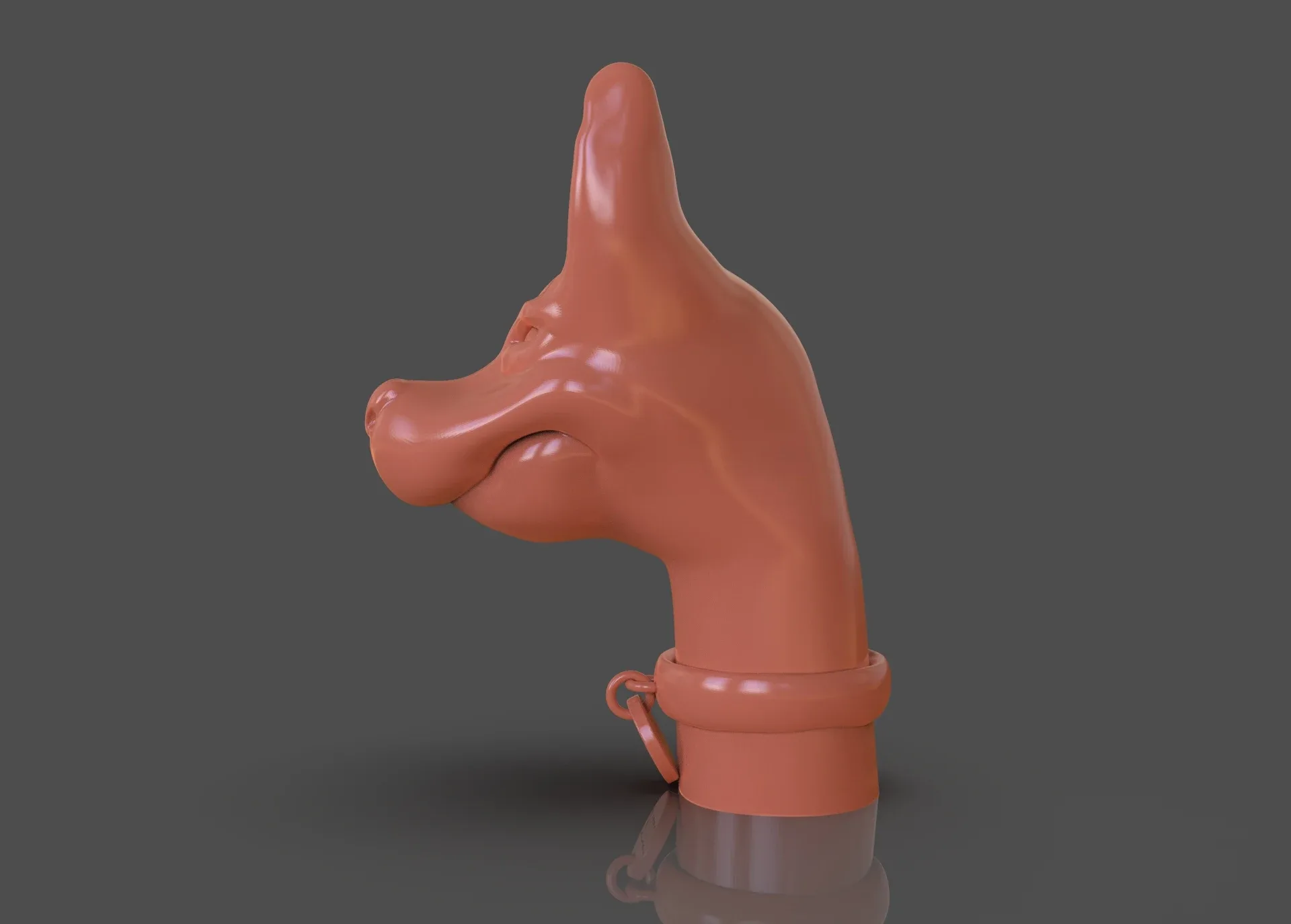 Stylized Xoloitzcuintle Bust