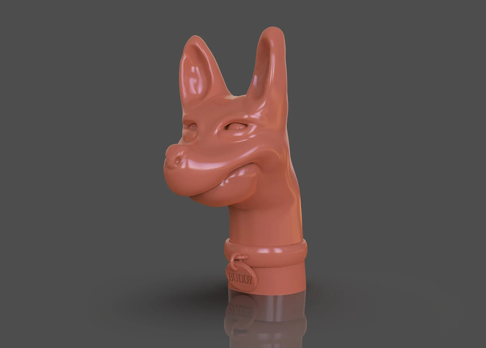 Stylized Xoloitzcuintle Bust