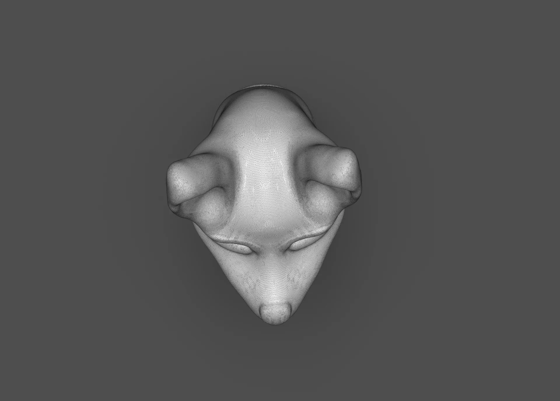 Stylized Xoloitzcuintle Bust