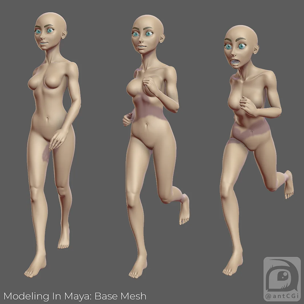 Modeling In Maya: Base Mesh