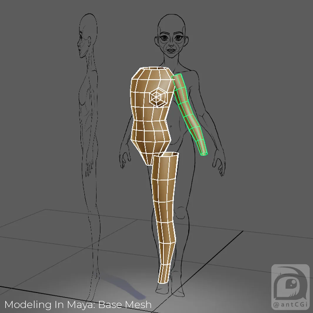 Modeling In Maya: Base Mesh