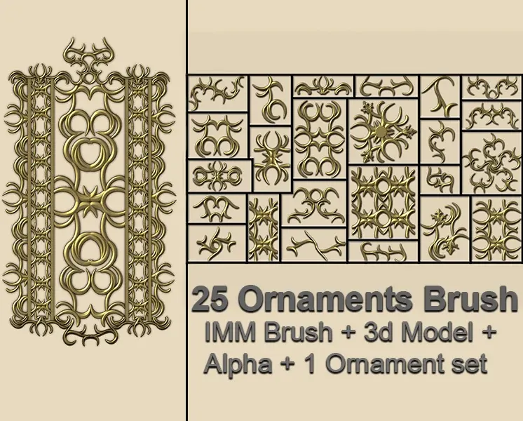 Ornaments Brushes – IMM Brushes + Ornament Set Vol . 2