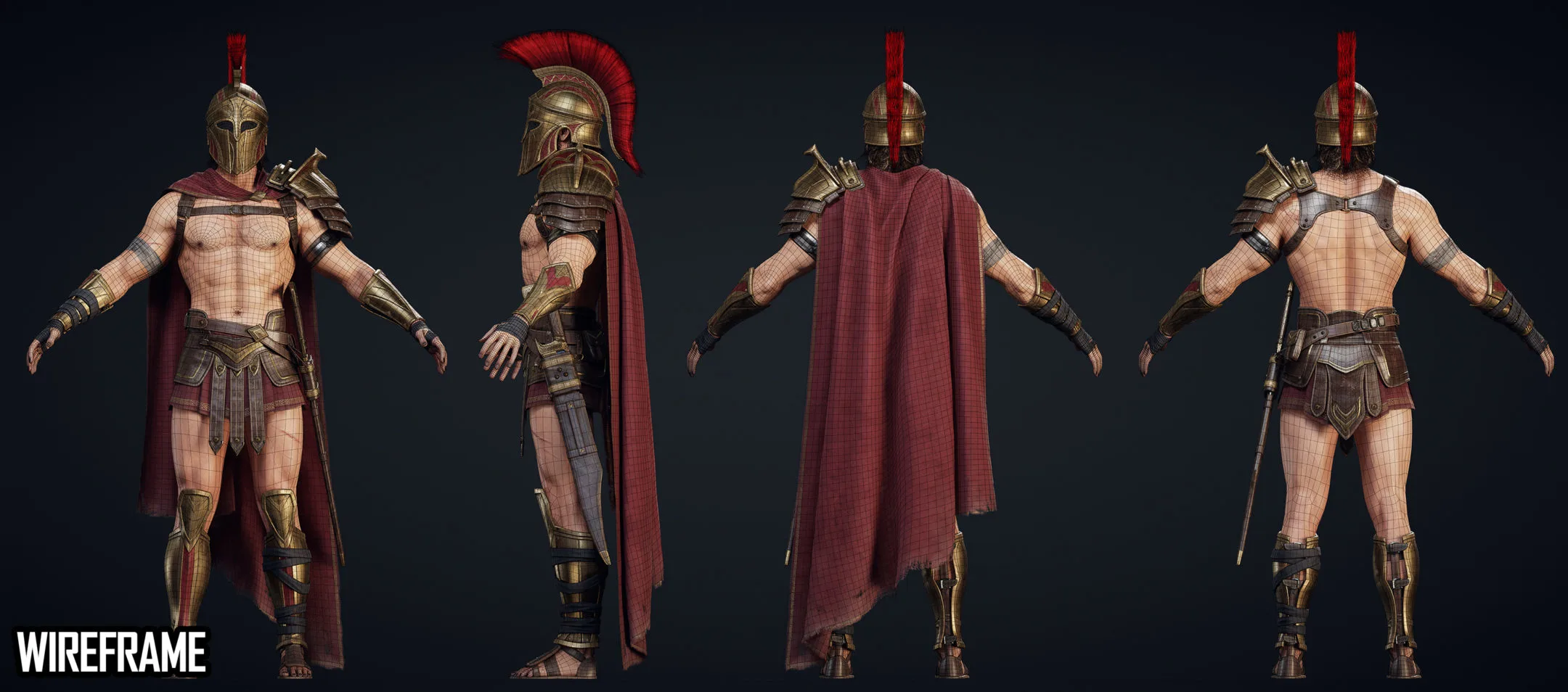 Spartan Hoplite - Game Ready