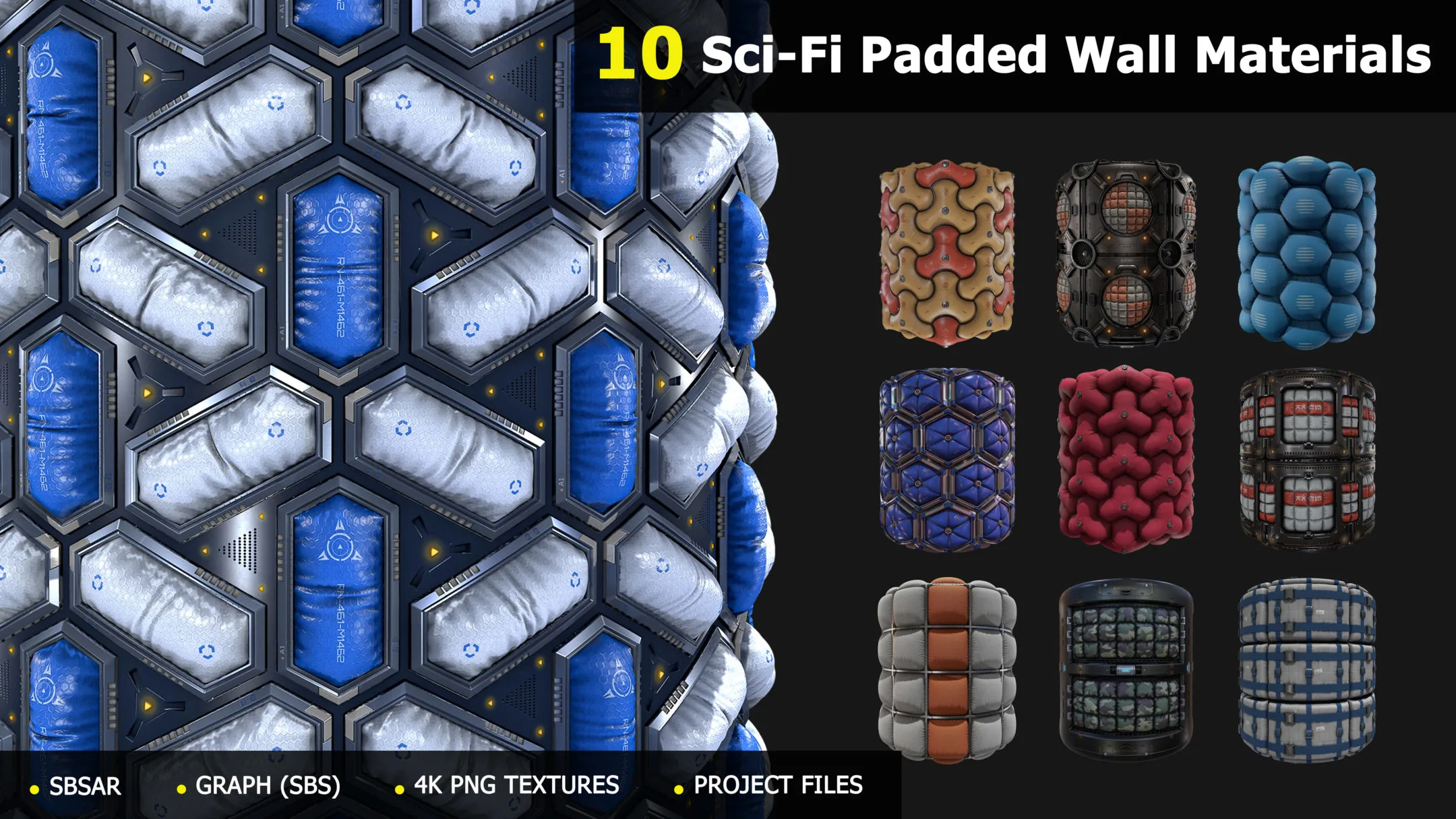 10 Sci-Fi Padded Wall Materials