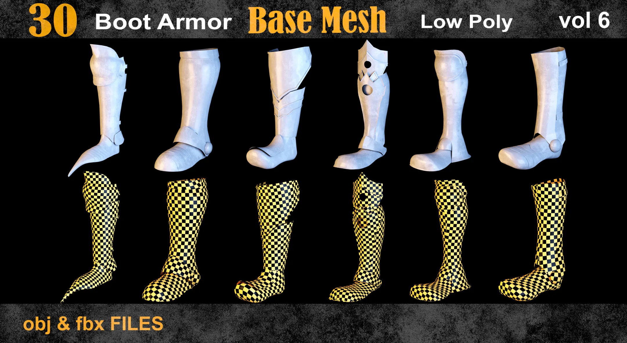 30 Boot armor Base Mesh vol 6