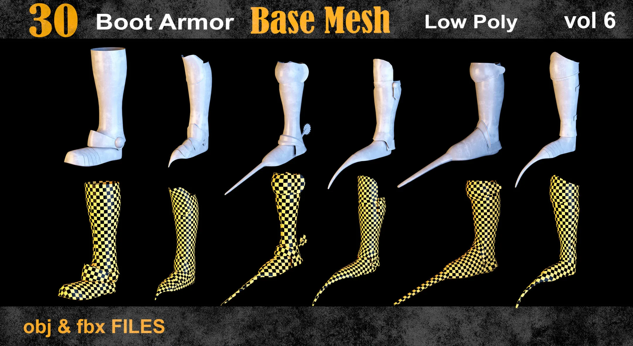 30 Boot armor Base Mesh vol 6