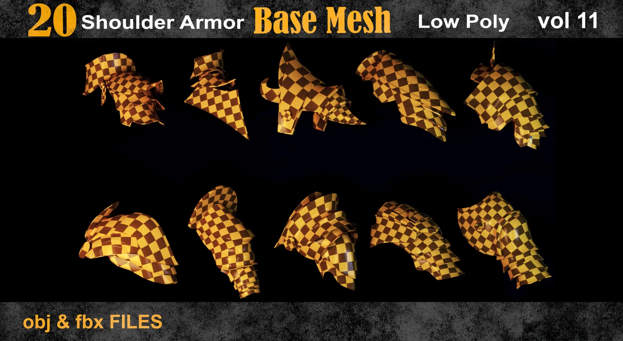20 Shoulder Armor Base Mesh vol 11