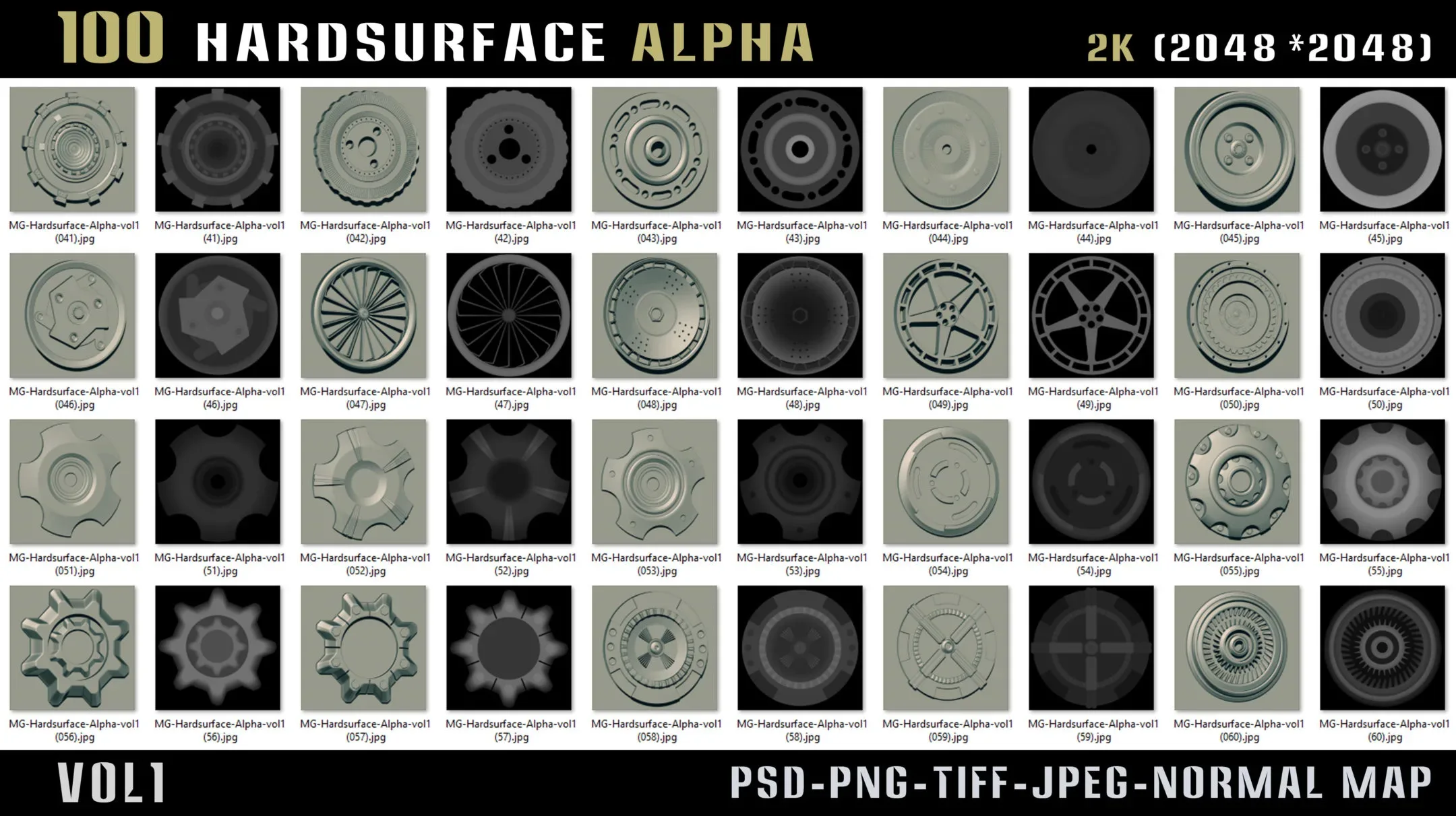 100 Hard surface Alpha - Vol 1