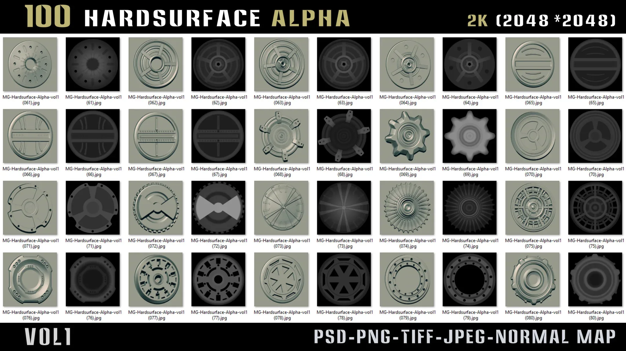 100 Hard surface Alpha - Vol 1