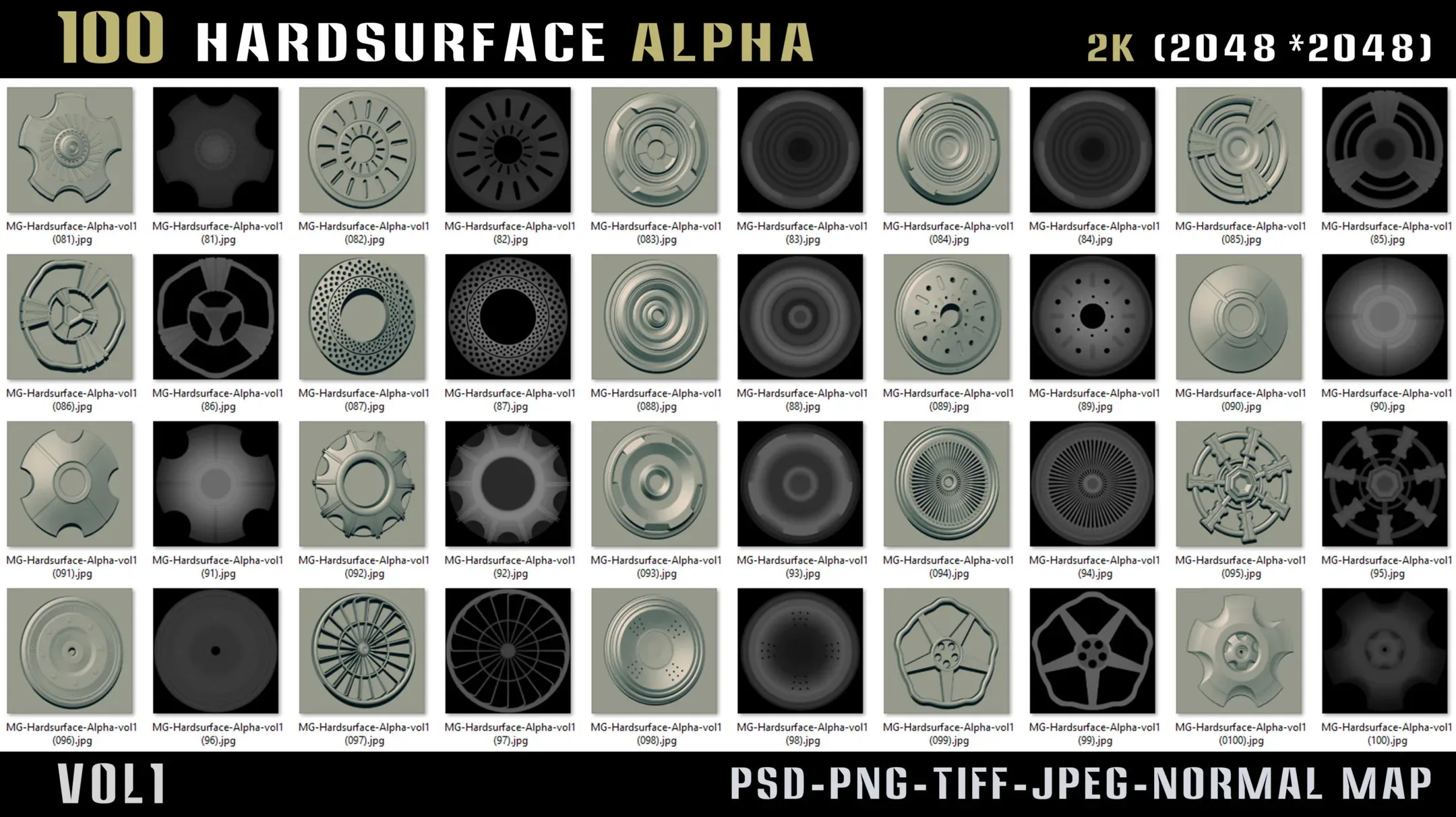 100 Hard surface Alpha - Vol 1