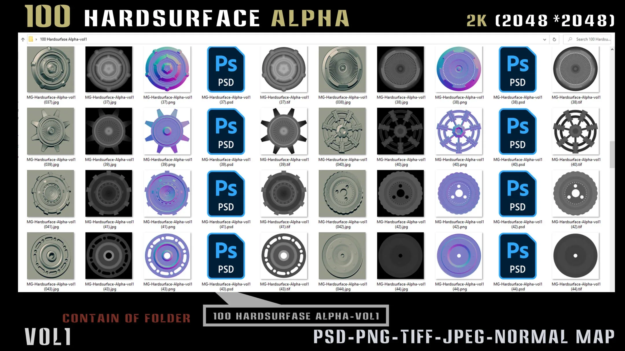 100 Hard surface Alpha - Vol 1