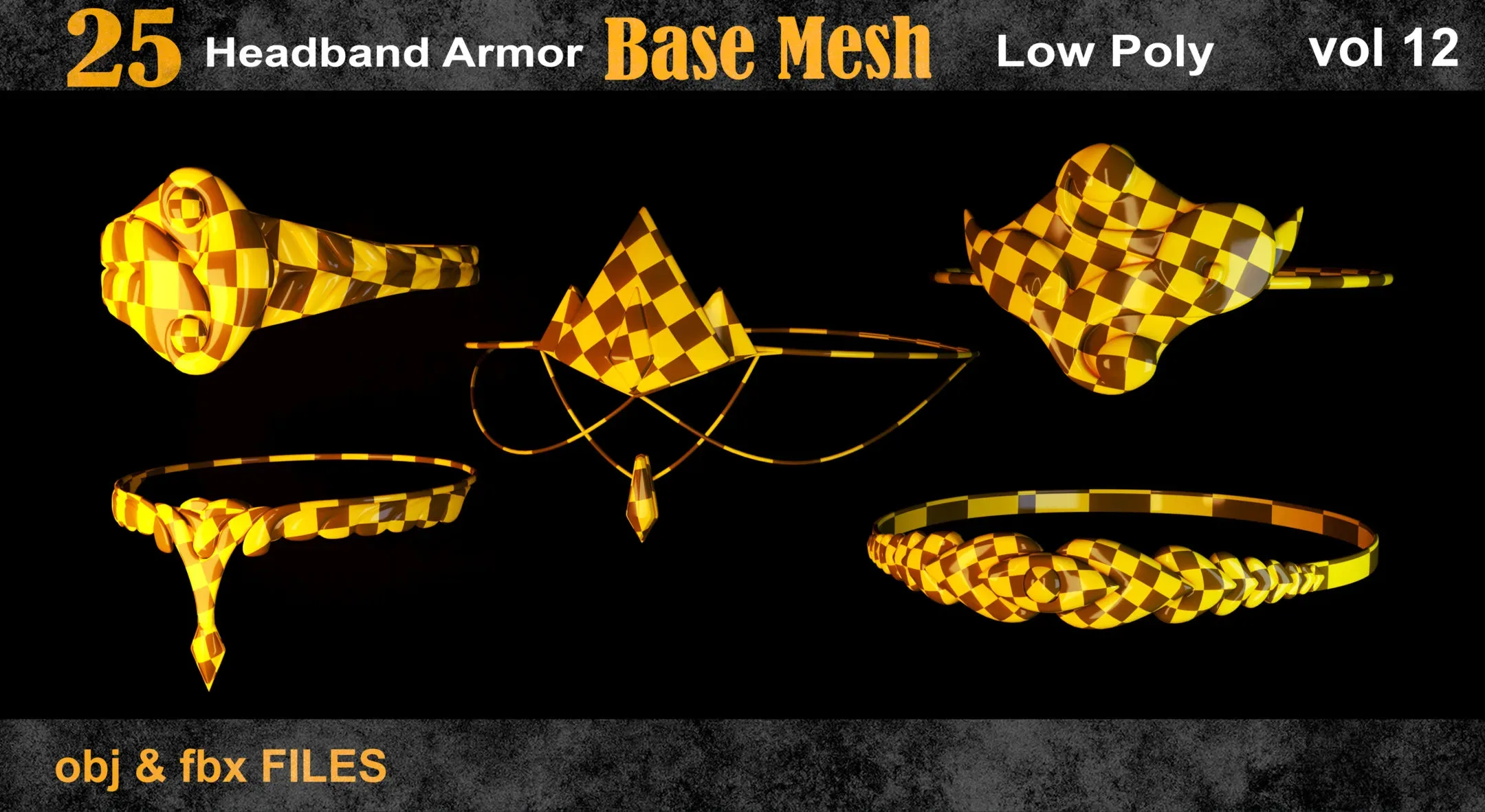 25 headband armor Base Mesh -vol 12