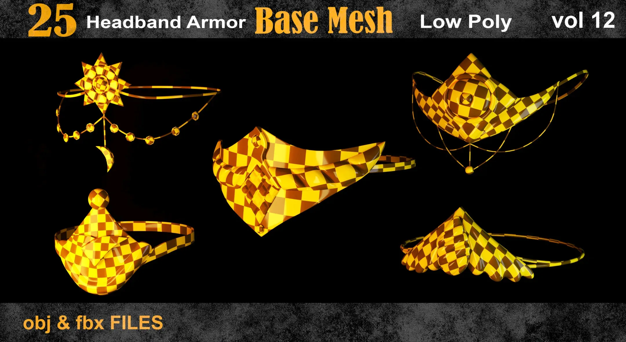 25 headband armor Base Mesh -vol 12