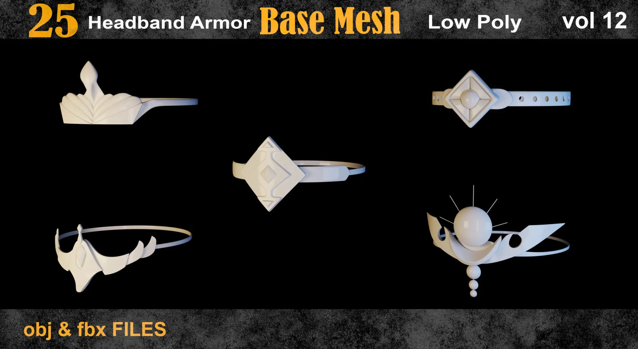 25 headband armor Base Mesh -vol 12