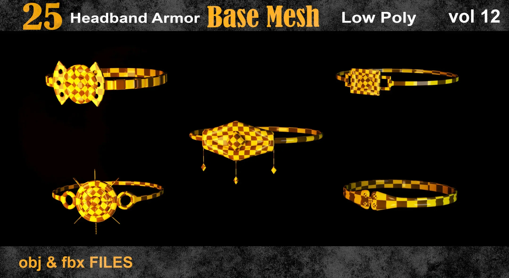 25 headband armor Base Mesh -vol 12