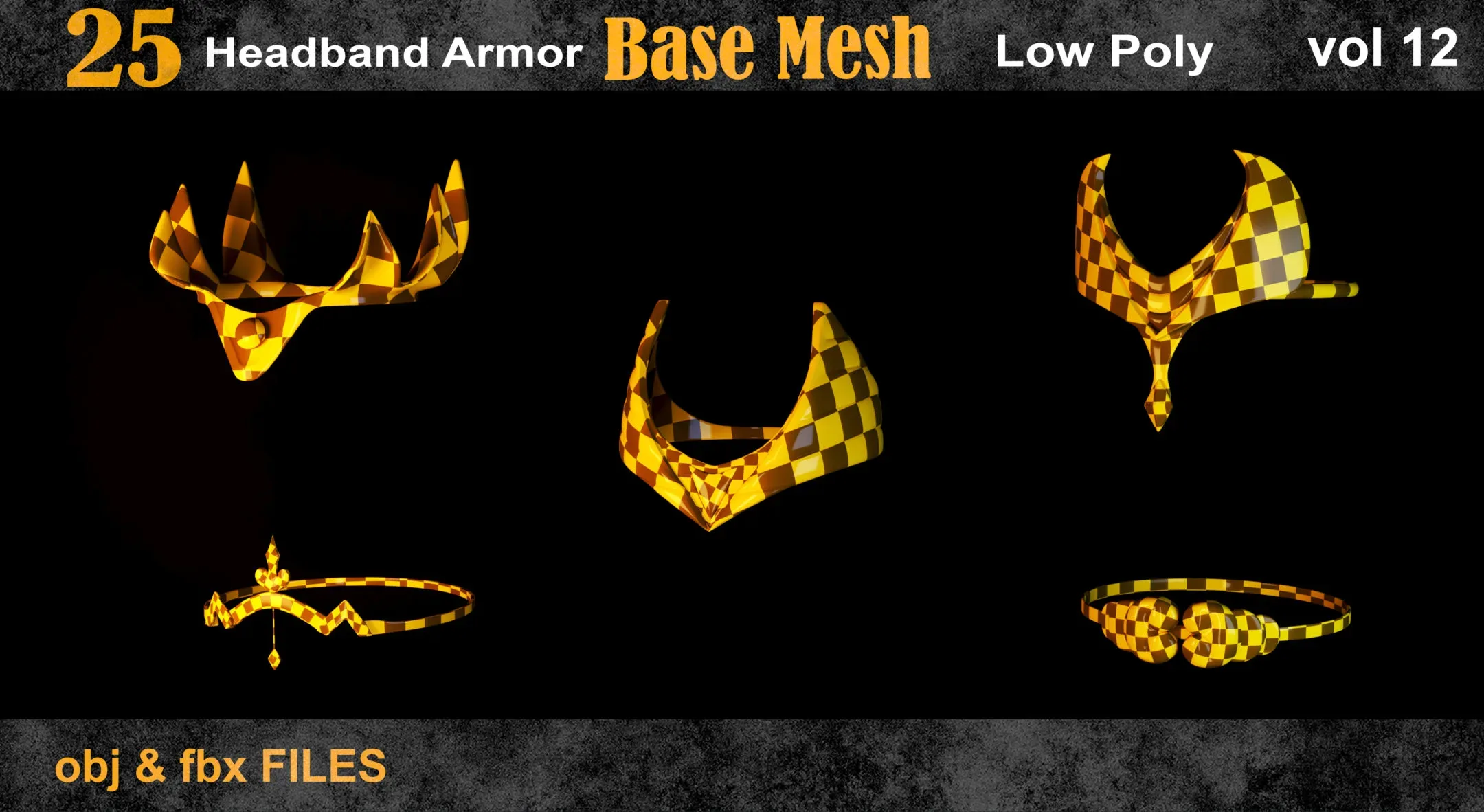 25 headband armor Base Mesh -vol 12