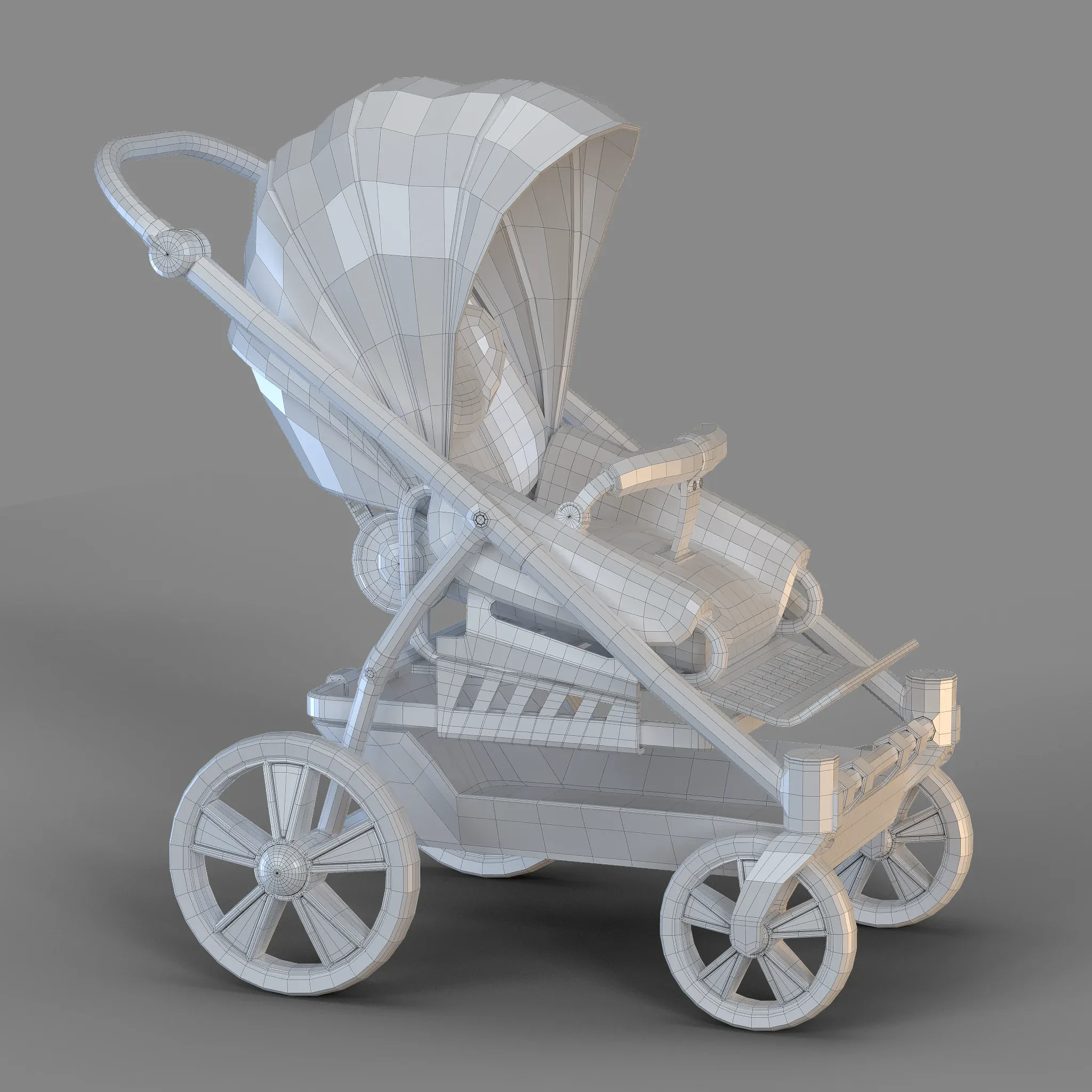 Cartoon Baby Buggy