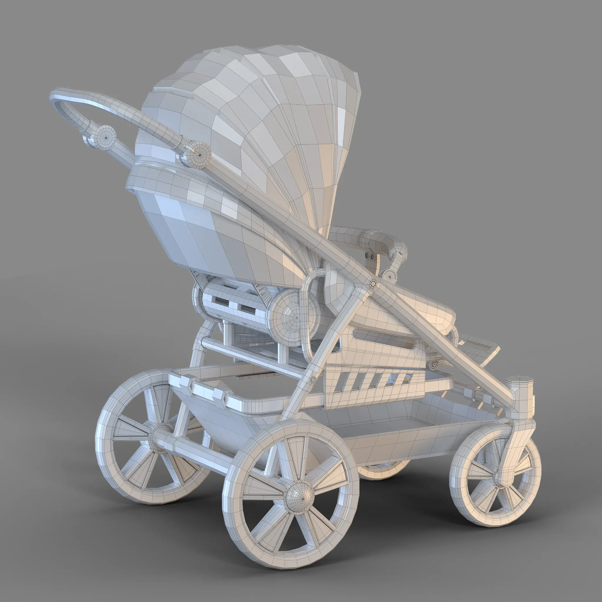 Cartoon Baby Buggy