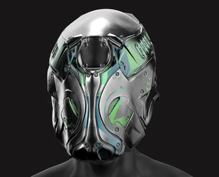 50% OFF! 20 Scifi Helmets with Textures v.2 - Ready for Games and 3D Softwares + Render Scene