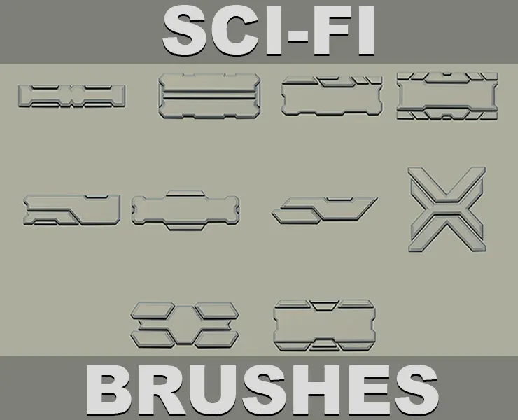 10 SCI-FI VDM and IMM Brushes Vol. 5