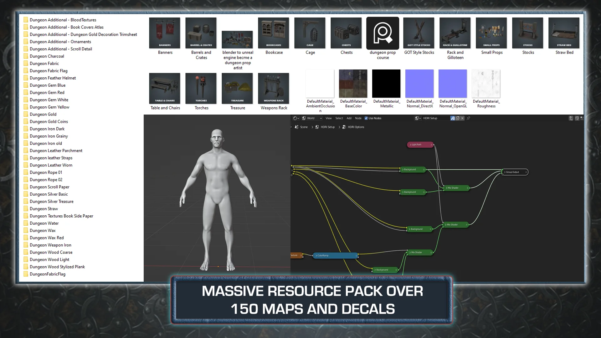 Blender to Unreal Engine Become A Dungeon Prop Artist Course