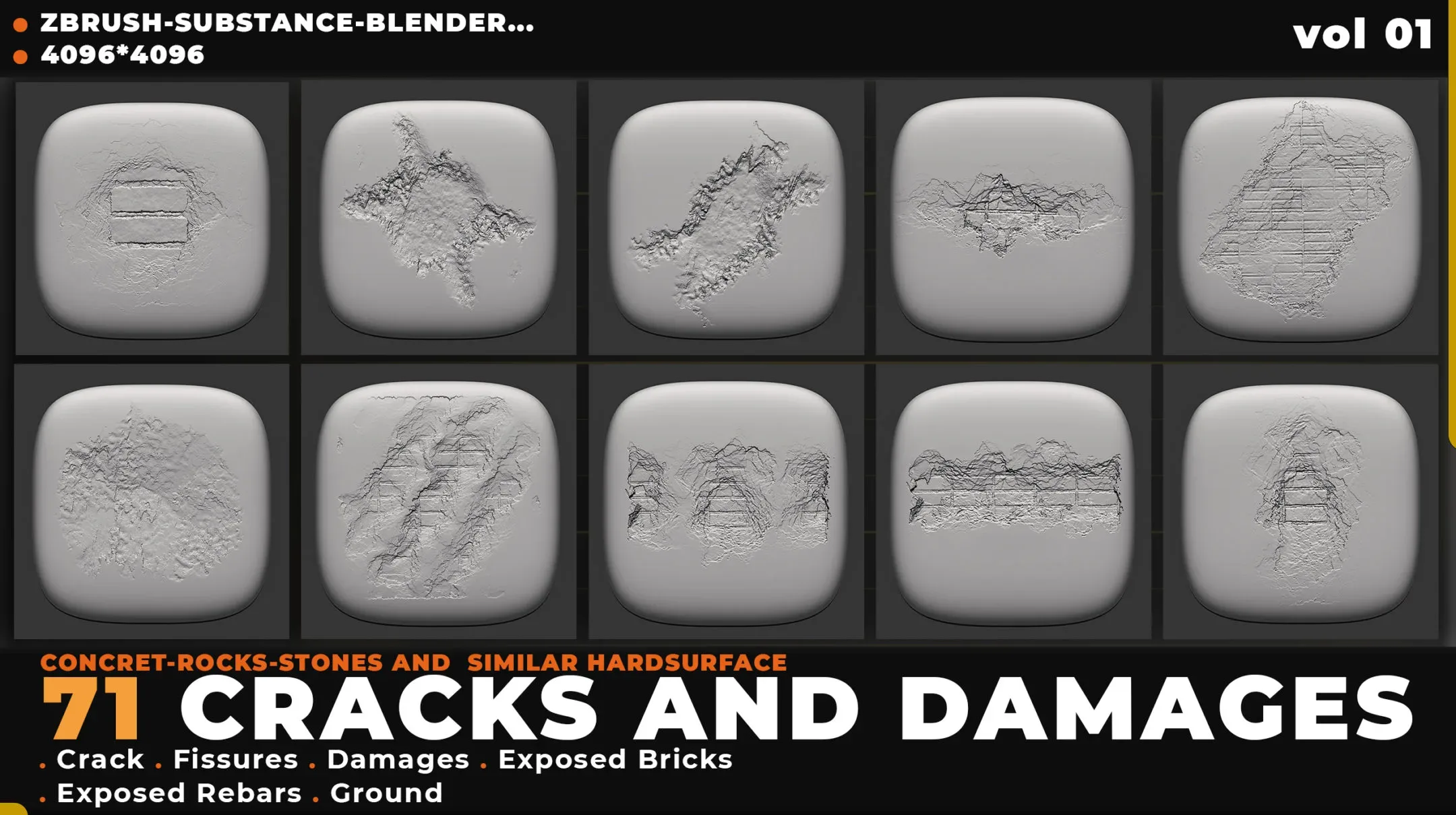 71 CRACK AND DAMAGES 4K ALPHA