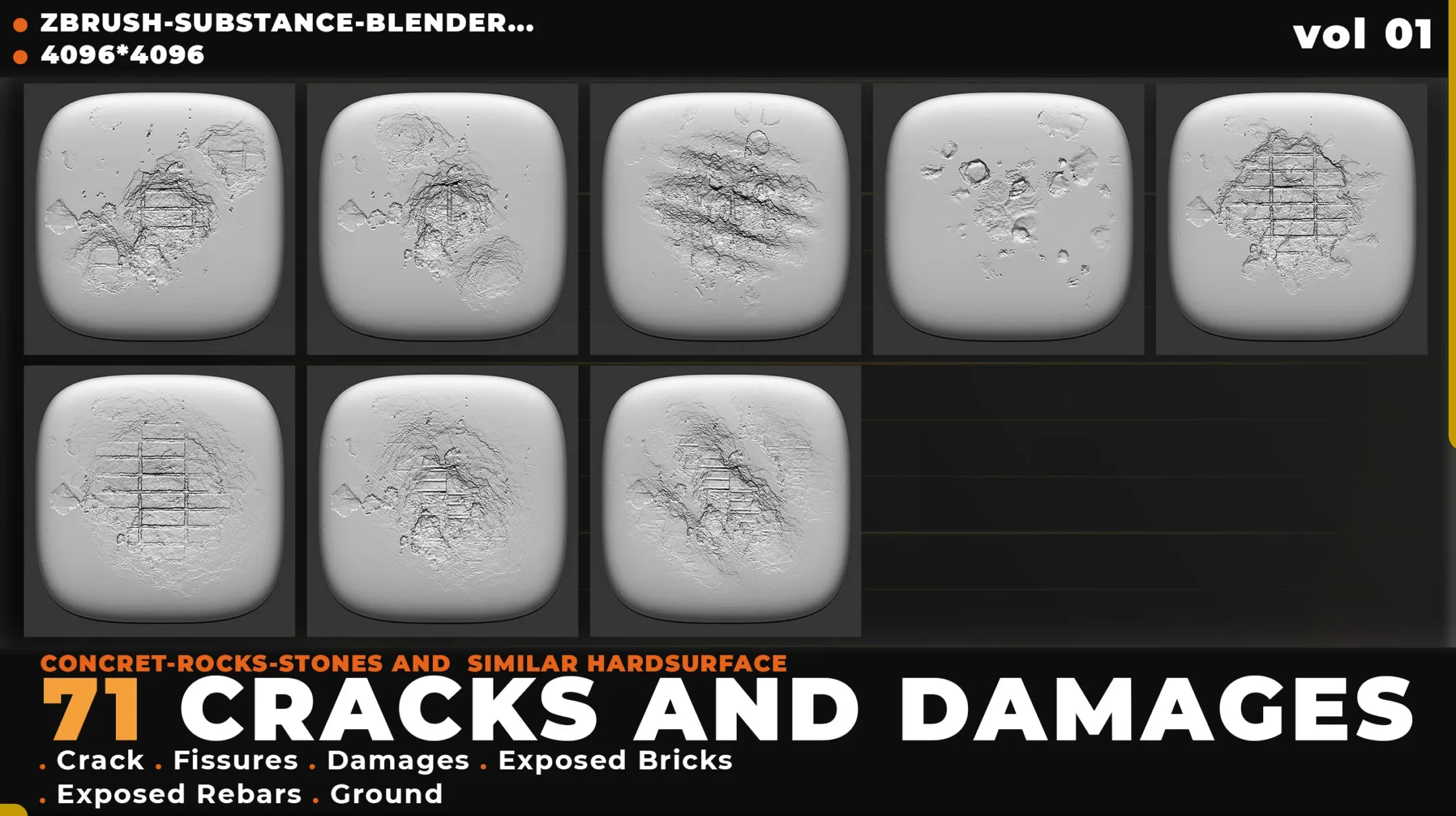 71 CRACK AND DAMAGES 4K ALPHA