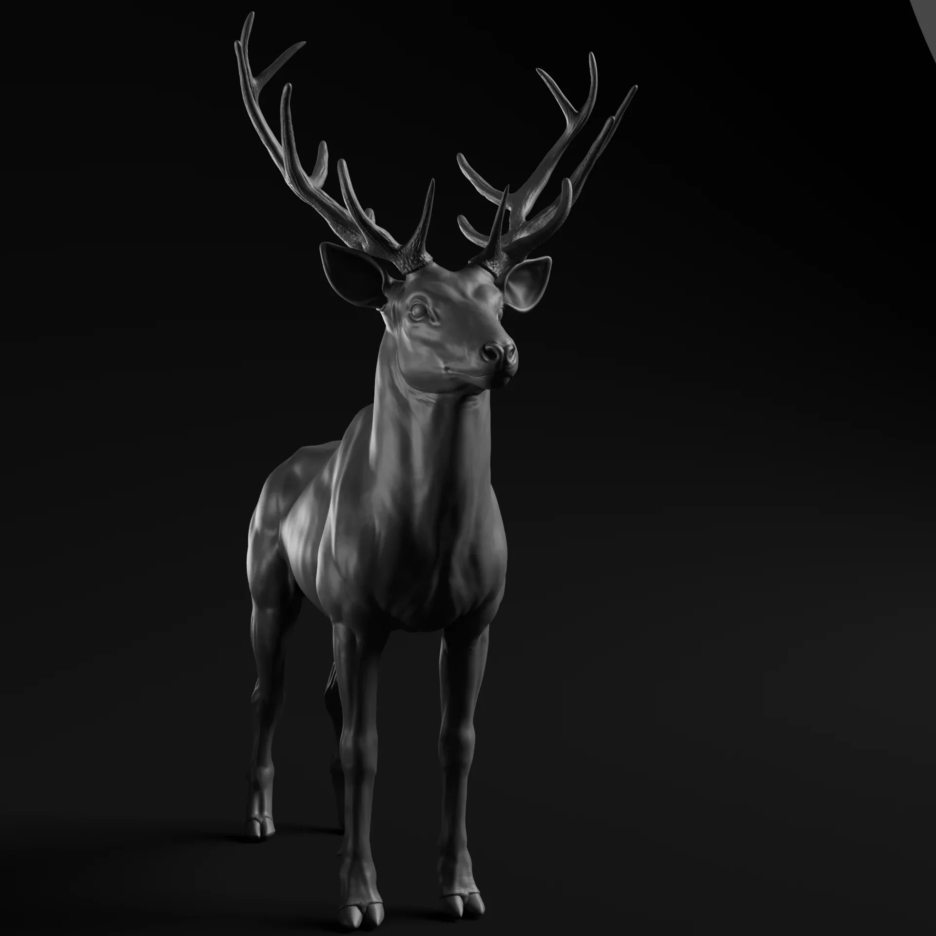 Deer - Highpoly Sculpture 3D model