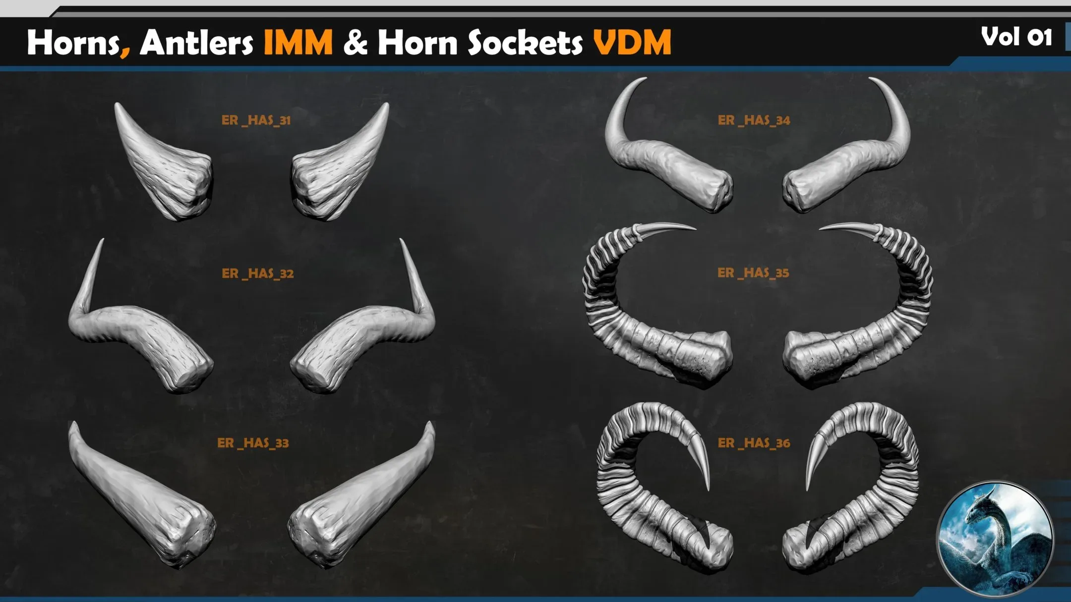 50 Horns + 80 Teeth & Creatures Claws Bundle 20% OFF
