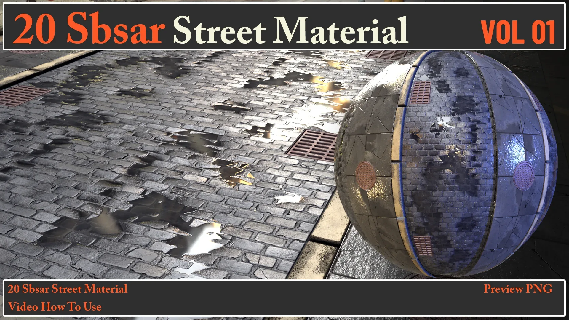20 SBSAR Street Material VOL 01 + Video How To Use